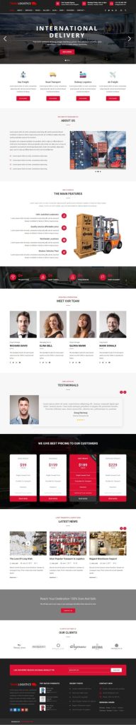 Mẫu Website Công Ty Vận Tải – Tranzlogistics