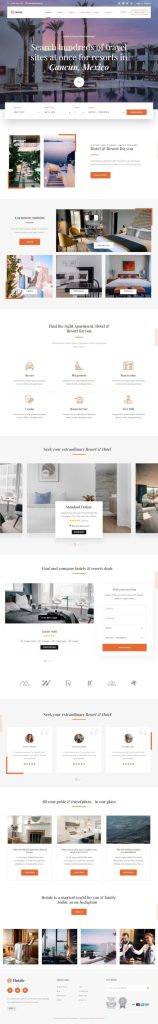 Mẫu website khách sạn – Hotale Resort 2