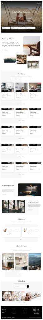 Mẫu website khách sạn – Hotale Resort