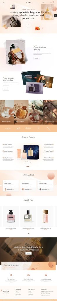 MẪU WEBSITE BÁN HÀNG LƯU NIỆM- Perfume Shop