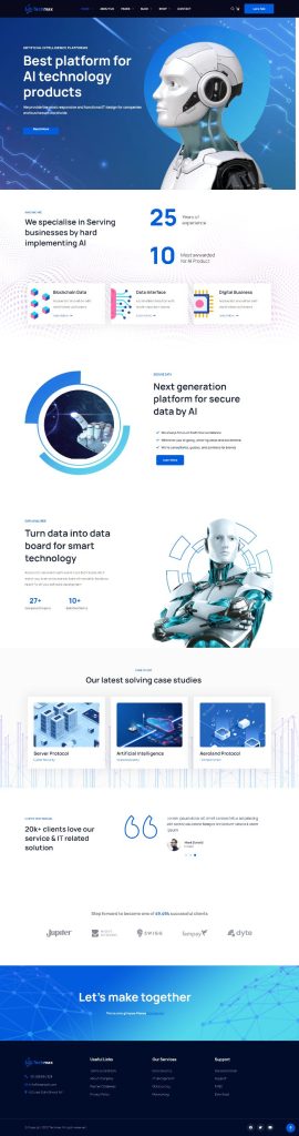 Mẫu website bán hàng công nghệ – Home V6 – Techmax