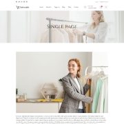 mẫu website bán hàng thời trang - Single page – Fashionable
