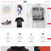 Mẫu website bán hàng thời trang - Streetwear Store – Haaken
