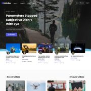 Mẫu website dịch vụ giải trí - blutube home layout 2
