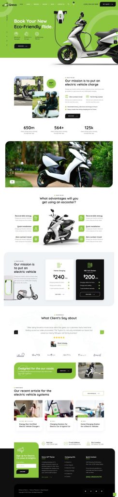 Mẫu website bán hàng điện máy – grevo demo2