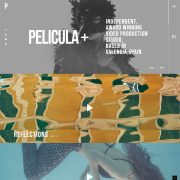 Mẫu website dịch vụ giải trí - pelicula parallax showcase