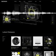 Mẫu website dịch vụ giải trí - rawtracks home main