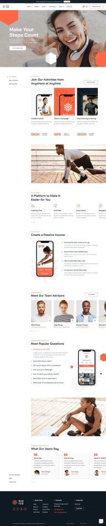 Mẫu website bán hàng công nghệ – ridius home 3