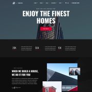 Mẫu website bất động sản - uphome home red