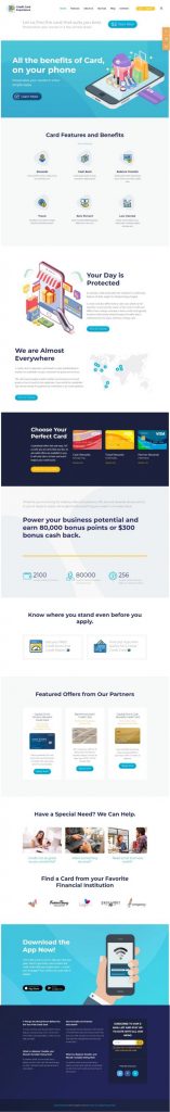 Mẫu Website Giới Thiệu Dịch Card Visa – Credit Card Experience