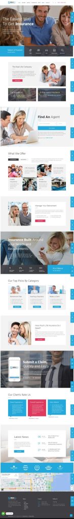 Mẫu website tài chính – InsuRel