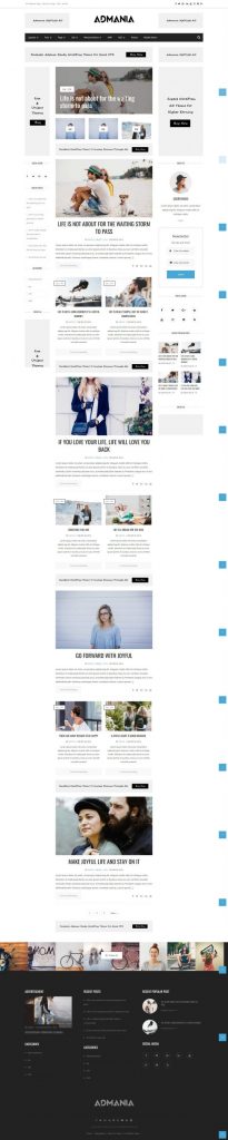 Mẫu website dịch vụ quảng cáo – admania home 1