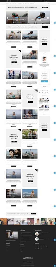 Mẫu website dịch vụ quảng cáo – admania home 5