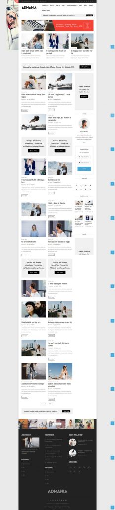Mẫu website dịch vụ quảng cáo – admania home 6