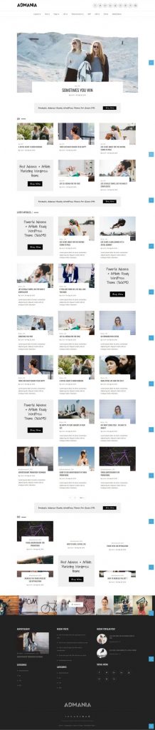 Mẫu website dịch vụ quảng cáo – admania home 8