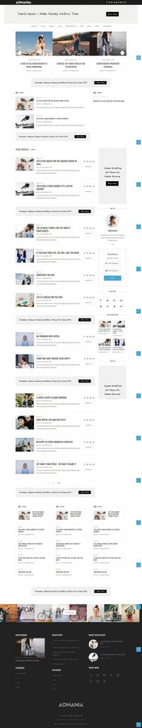 Mẫu website dịch vụ quảng cáo – admania home 9