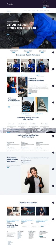 Mẫu website dịch vụ quảng cáo – envolve home 9