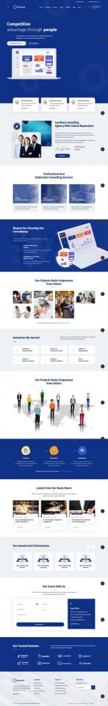 Mẫu website dịch vụ quảng cáo – envolve home 5