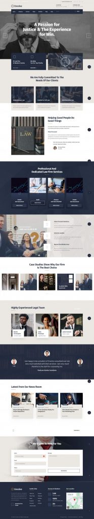 Mẫu website dịch vụ quảng cáo – envolve home 6