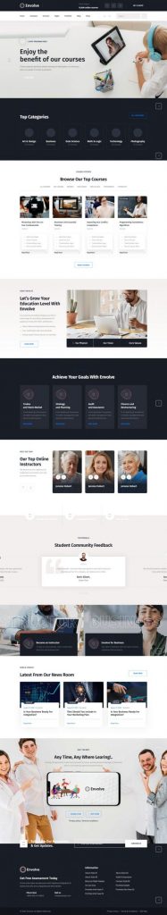 Mẫu website dịch vụ quảng cáo – envolve home 12