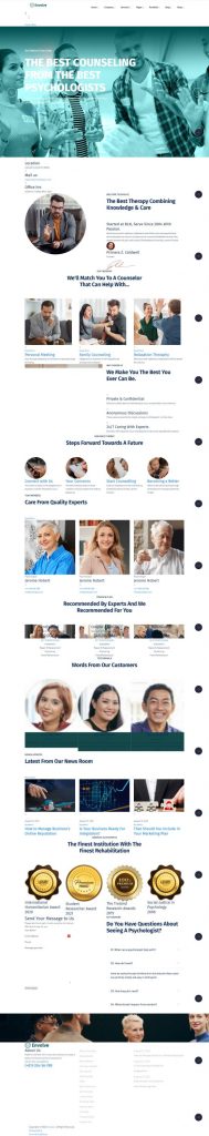 Mẫu website dịch vụ quảng cáo – envolve home 8