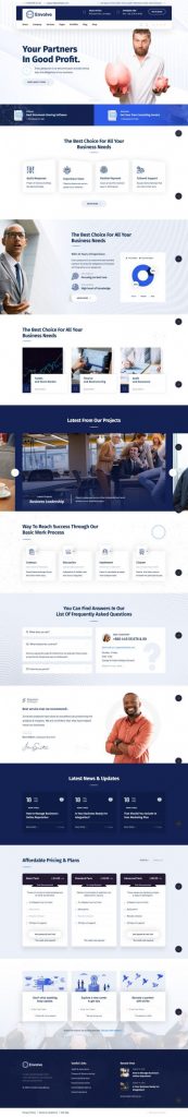Mẫu website dịch vụ quảng cáo – envolve home 4