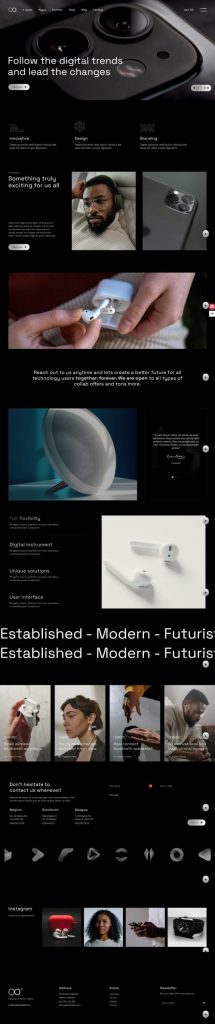 Mẫu website bán hàng công nghệ – atoru home main