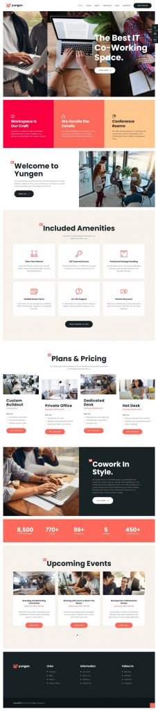 Mẫu website dịch vụ quảng cáo – yungen home 2