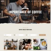 Mẫu website coffee shop - barista main home