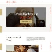 Mẫu website dịch vụ du lịch - avventure home 3