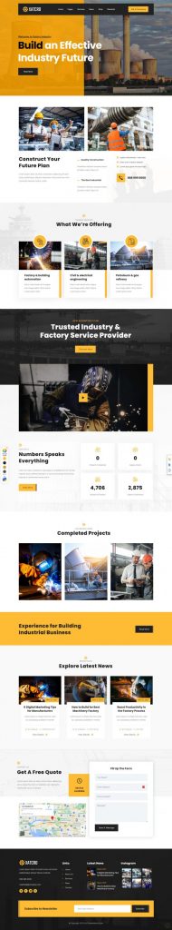 Mẫu website bán hàng công nghệ – xatcro home 2