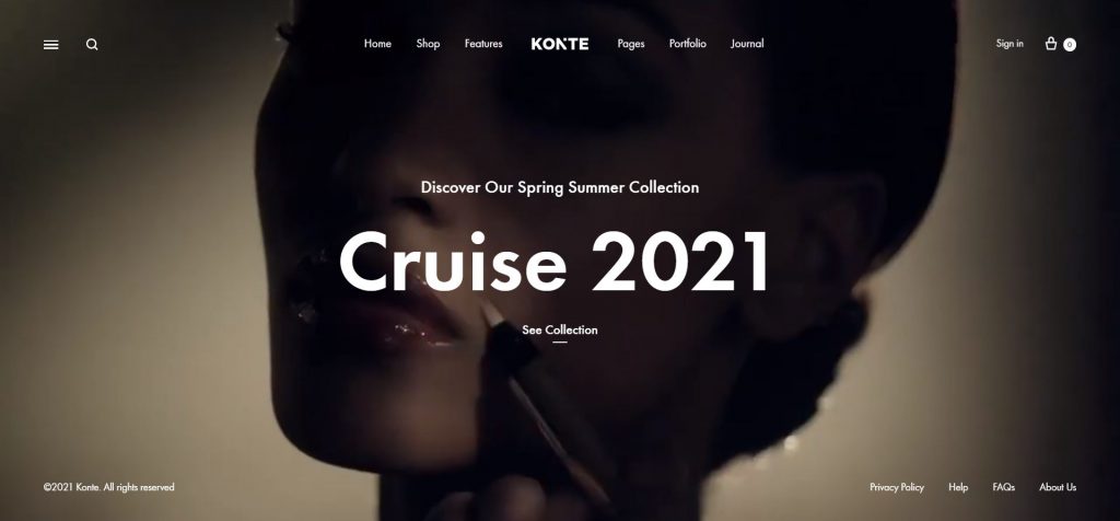 Mẫu website bán hàng phụ kiện – konte home v14