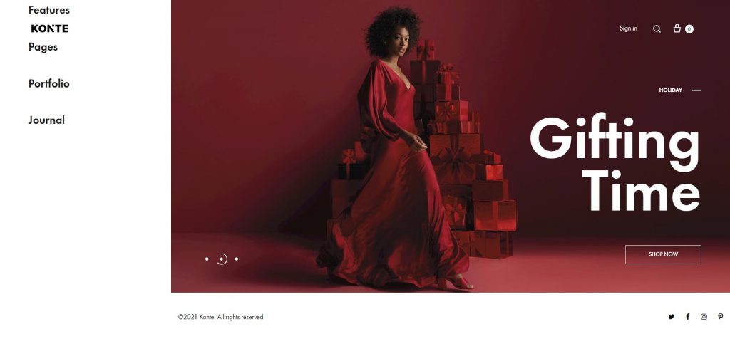 Accessories Store Website Template – konte home v8