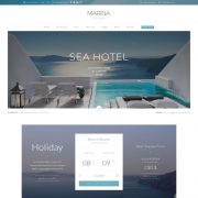 Mẫu website dịch vụ du lịch - marina home demo