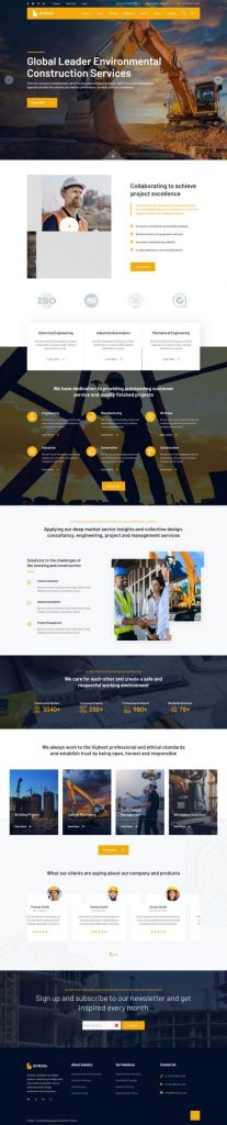 Mẫu website bán hàng công nghiệp – byron home 7