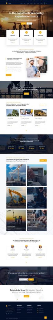 Mẫu website bán hàng công nghiệp – byron home 2