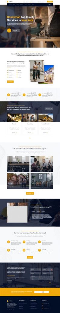 Mẫu website bán hàng công nghiệp – byron home 8