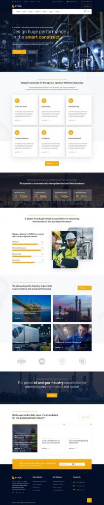 Mẫu website bán hàng công nghiệp – byron home 6