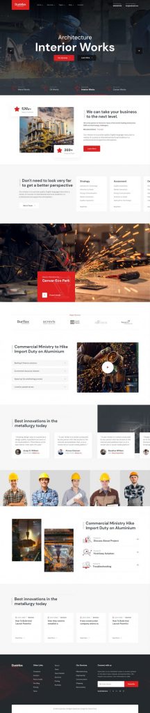 Mẫu website bán hàng công nghiệp dustrilox home 1