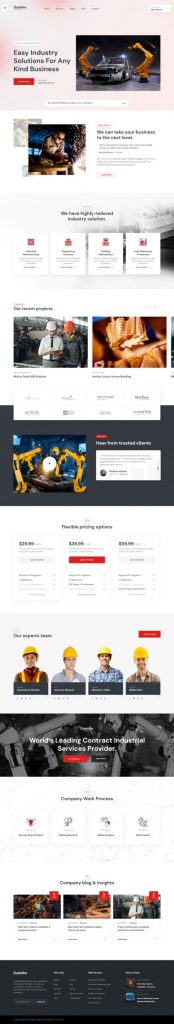 Mẫu website bán hàng công nghiệp – dustrilox home 3