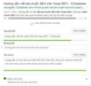 Viết bài chuẩn seo bằng yoast seo