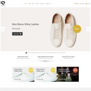 Mẫu website bán giày thể thao - raavin home 1