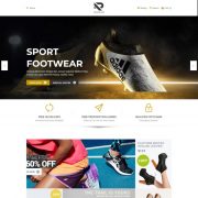 Mẫu website bán giày thể thao - raavin home 3
