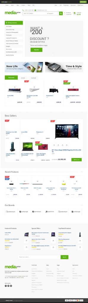 MẪU WEBSITE BÁN HÀNG CÔNG NGHỆ – MEDIA CENTER