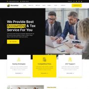 Mẫu website dịch vụ tài chính - kế toán Accuntax