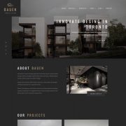 Mẫu website thiết kế nội thất - bauen home 1