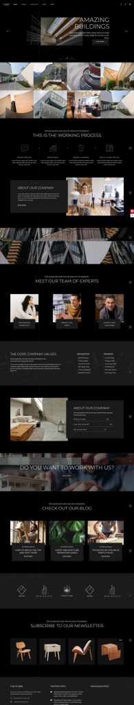 Mẫu website thiết kế nội thất – dor home 1