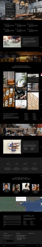 Mẫu website thiết kế nội thất – dor home 3