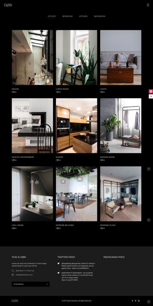 Mẫu website thiết kế nội thất – dor home 6