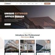 Mẫu website thiết kế nội thất - interar home 2